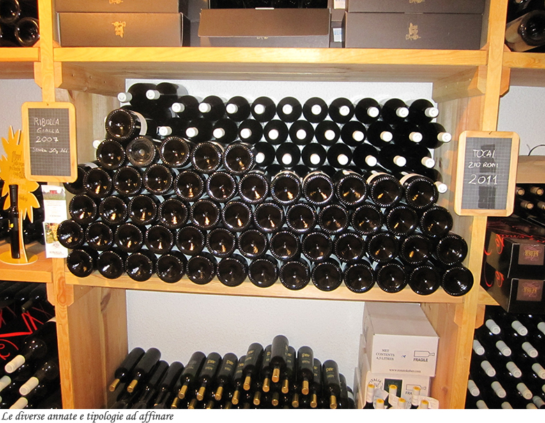 Le diverse annate e tipologie in affinamento