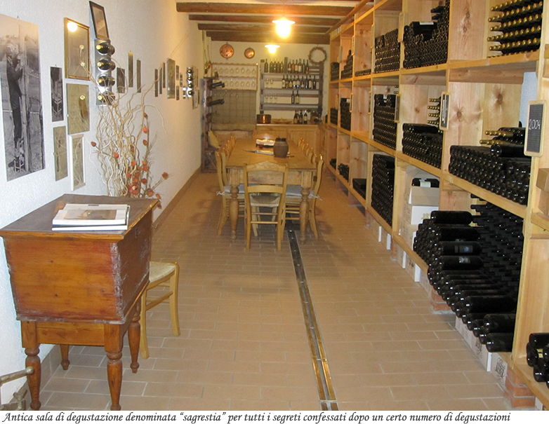 L'antica sala di degustazione