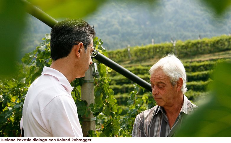 Luciano Pavesio dialoga con Roland Pralatenhof