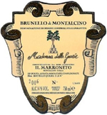 Brunello di Montalcino Madonna delle Grazie 2006 - Il Marroneto