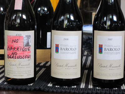 Tre etichette di Barolo