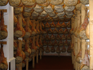 Cella per la conservazione dei prosciutti
