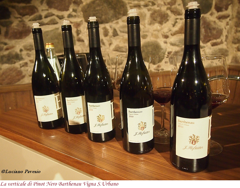 Verticale Pinot Nero Barthenau Vigna S.Urbano