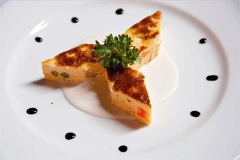 Frittatina di verdure gratinate al formaggio