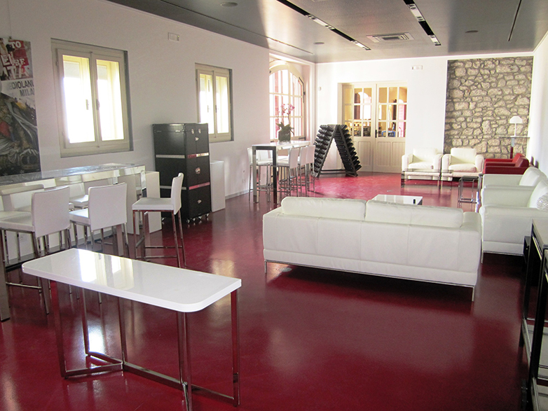 La sala d'accoglienza