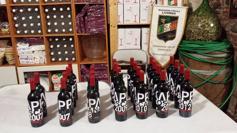 Le bottiglie per la verticale