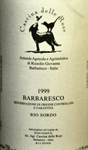 Barbaresco Rio Sordo 1999