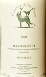 Barbaresco Tre Stelle 2006