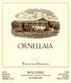 Etichetta Bolgheri Superiore Ornellaia - Tenuta dell'Ornellaia