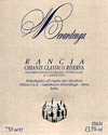Etichetta Chianti Classico Rancia Riserva - F&egrave;lsina
