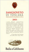 Etichetta Sangioveto - Badia a Coltibuono