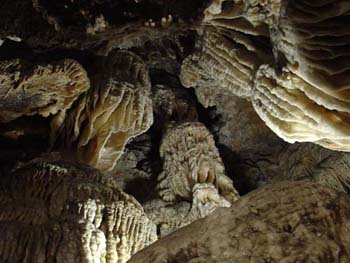 Il soffitto della Grotta del Vento