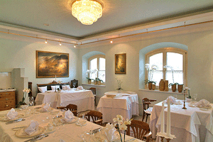 La sala interna del ristorante Kuppelrain