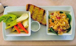 Panzanella, crudité in pinzimonio e fettunta con olio extravergine IGP Toscano Bio