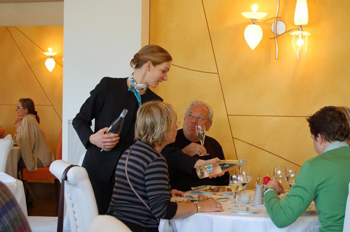 Servizio in un ristorante francese