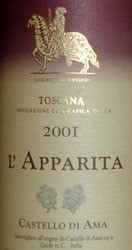 L'Apparita 2001 Castello di Ama