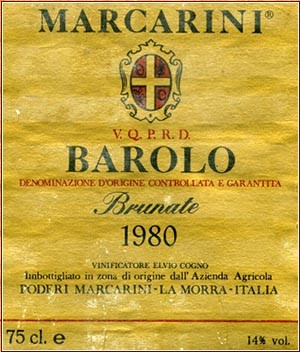 Barolo Brunate 1980 - Marcarini