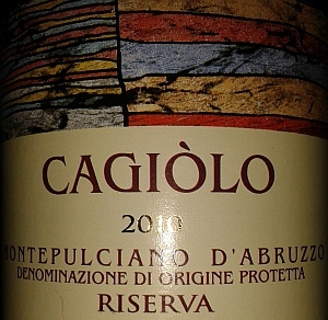 Montepulciano d'Abruzzo Riserva Cagiòlo