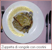 Zuppetta di vongole con crostini