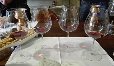 Calici in degustazione