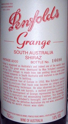 Grange 2000 - Penfolds