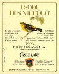Etichetta I Sodi di S.Niccolò 1996