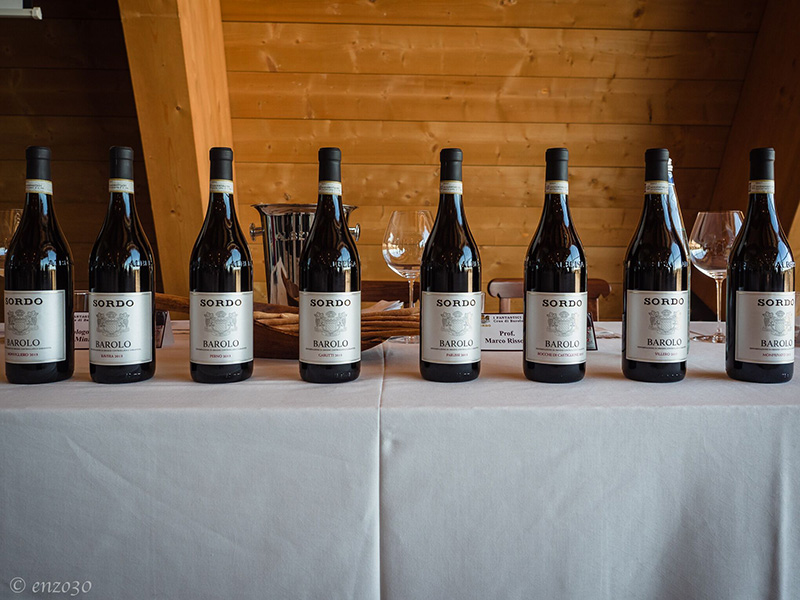 Gli otto crus in degustazione