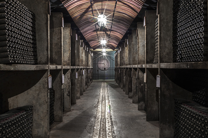 La cantina con le annate storiche