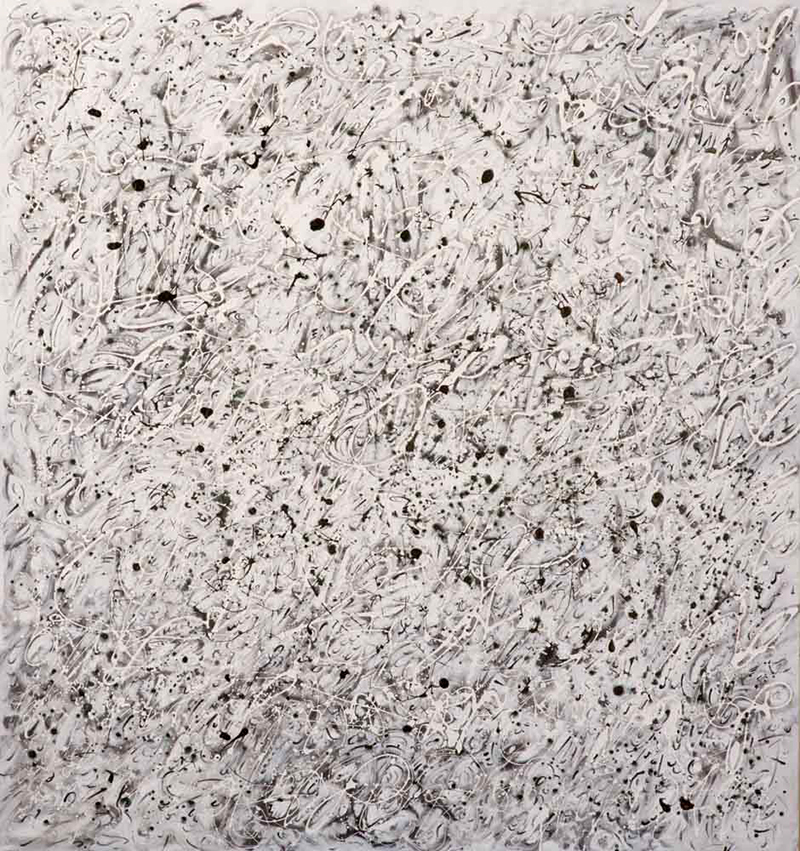 La tela di Stefano Tonelli da cui sono state ricavate le etichette