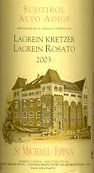 Alto Adige Lagrein Rosato 2003 - Cant. Prod. S.Michele Appiano
