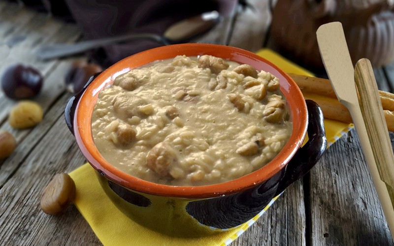 Riso, latte, castagne