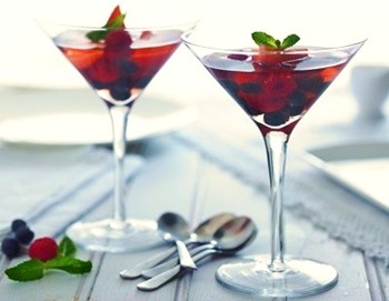 cocktail di frutta e prosecco