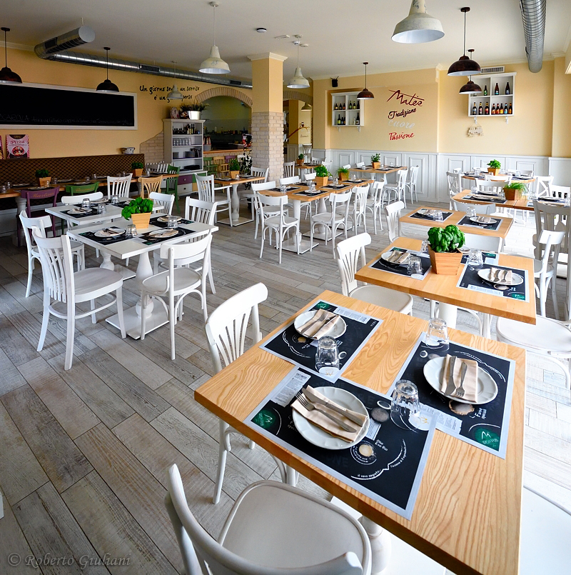 La sala di Pizza Mater