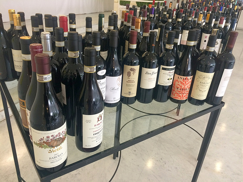 Bottiglie in degustazione