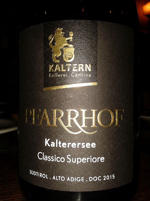 Lago di Caldaro Classico Superiore Pfarrhof 2015 - Kellerei Kaltern