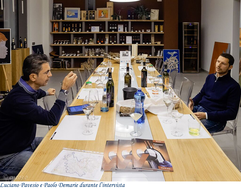 Luciano Pavesio e Paolo Demarie durante l'intervista