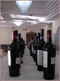 Bottiglie in degustazione