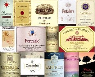 Etichete Super Tuscan