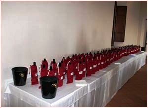 Bottiglie in degustazione