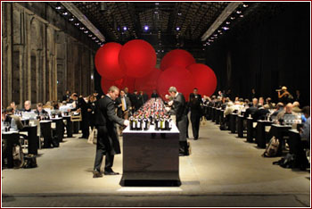 La sala degustazione alla Stazione Leopolda