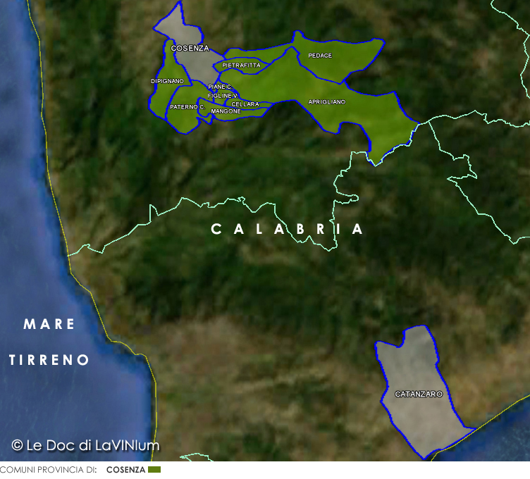 Le Doc della Calabria: Terre di Cosenza Sottozona Donnici