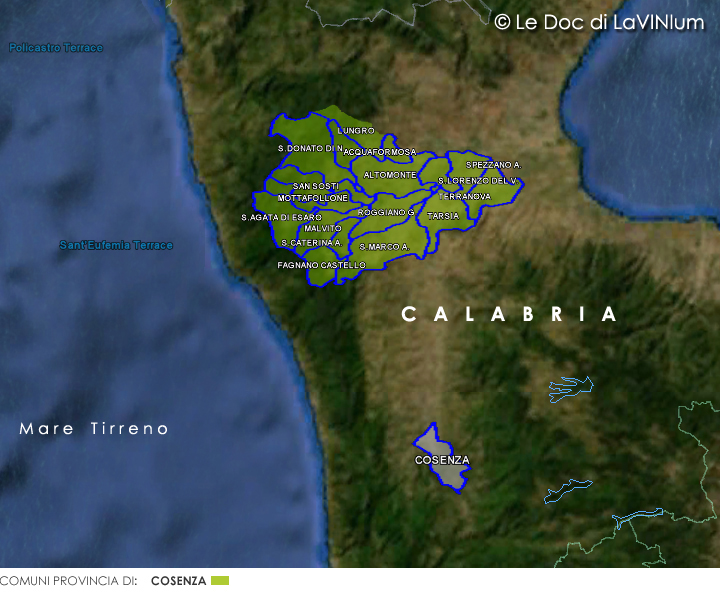 Le Doc della Calabria: Terre di Cosenza Sottozona Esaro