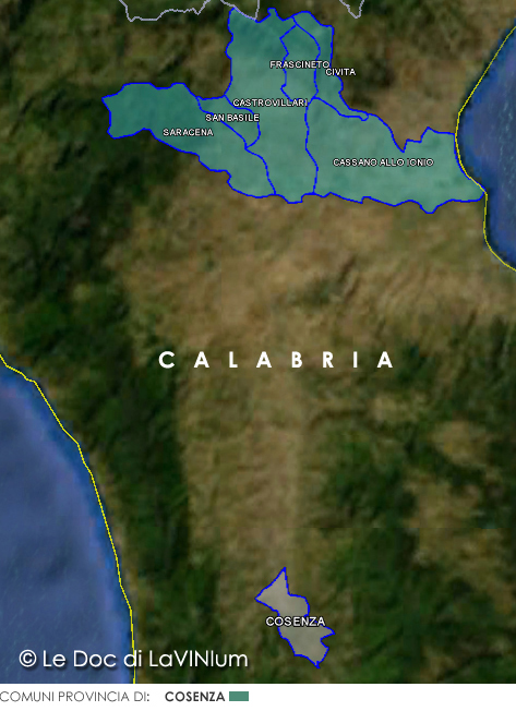 Le Doc della Calabria: Terre di Cosenza Sottozona Pollino
