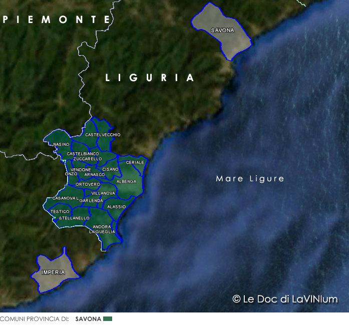 Le Doc della Liguria: Riviera Ligure di Ponente Sottozona Albenganese