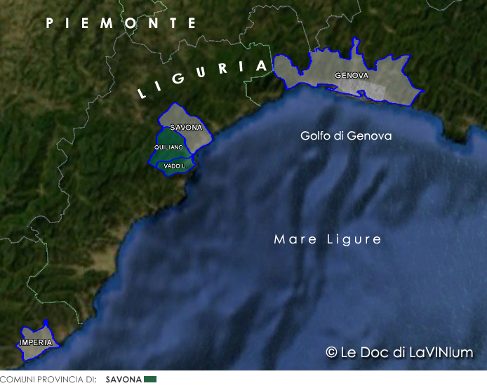 Le Doc della Liguria: Riviera Ligure di Ponente Sottozona Quiliano