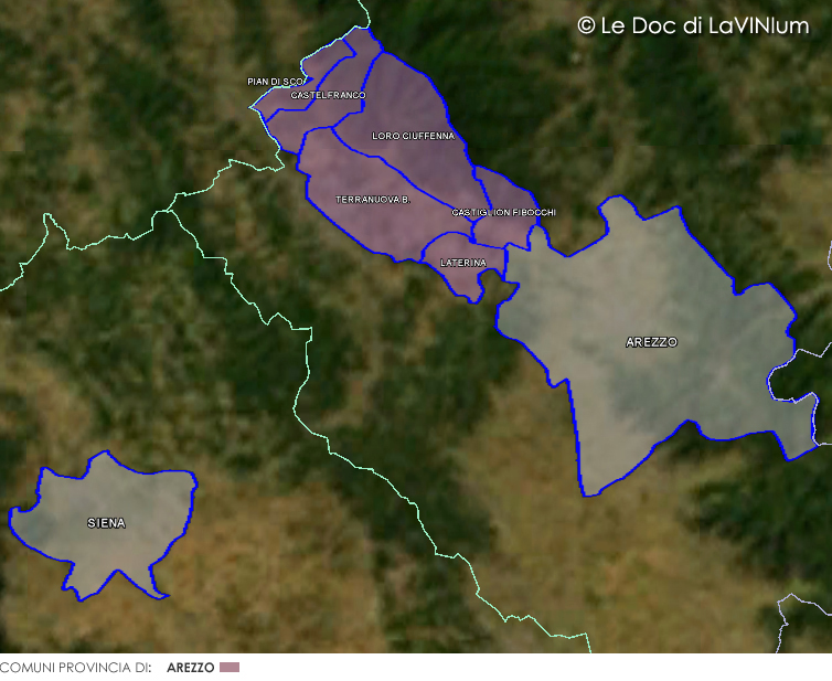 Le Doc della Toscana: Val d'Arno di Sopra o Valdarno di Sopra Sottozona Pratomagno