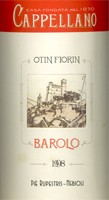 Barolo Otin Fiorin Pié Rupestris-Nebioli 1998 - Cappellano