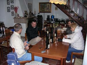 la sala di degustazione