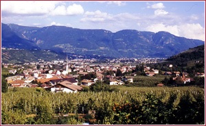 Panorama di Lagundo dall'albergo Maratscher