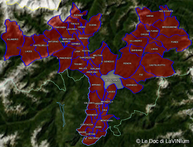 Mappa DOC Alto Adige